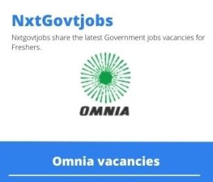 Omnia Blasting Assistant Vacancies In Kathu 2023