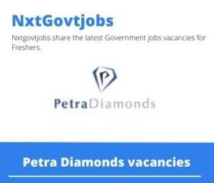 Petra Diamonds Miner Vacancies in Kimberley 2023