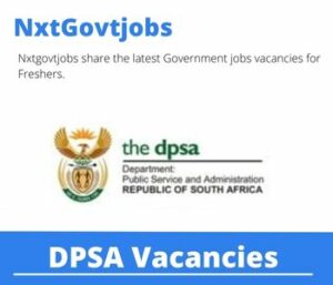 DPSA Risk Management Committee Member Vacancies in Kimberley 2023