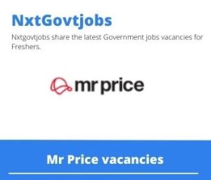 Mr Price Assistant Store Manager Vacancies in Upington 2023
