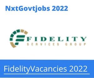 Fidelity Senior Response Officer Vacancies in Kimberley – Deadline 31 Aug 2023