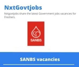 SANBS Relief Blood Bank Technologist Vacancies in Kimberley – Deadline 22 May 2023