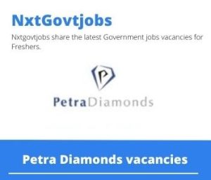 Petra Diamonds Clerk Sundry Debtors Vacancies in Kimberley – Deadline 19 May 2023